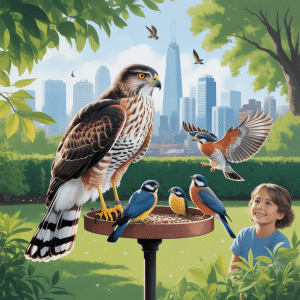 Urban hawks are thriving because of backyard bird feeders