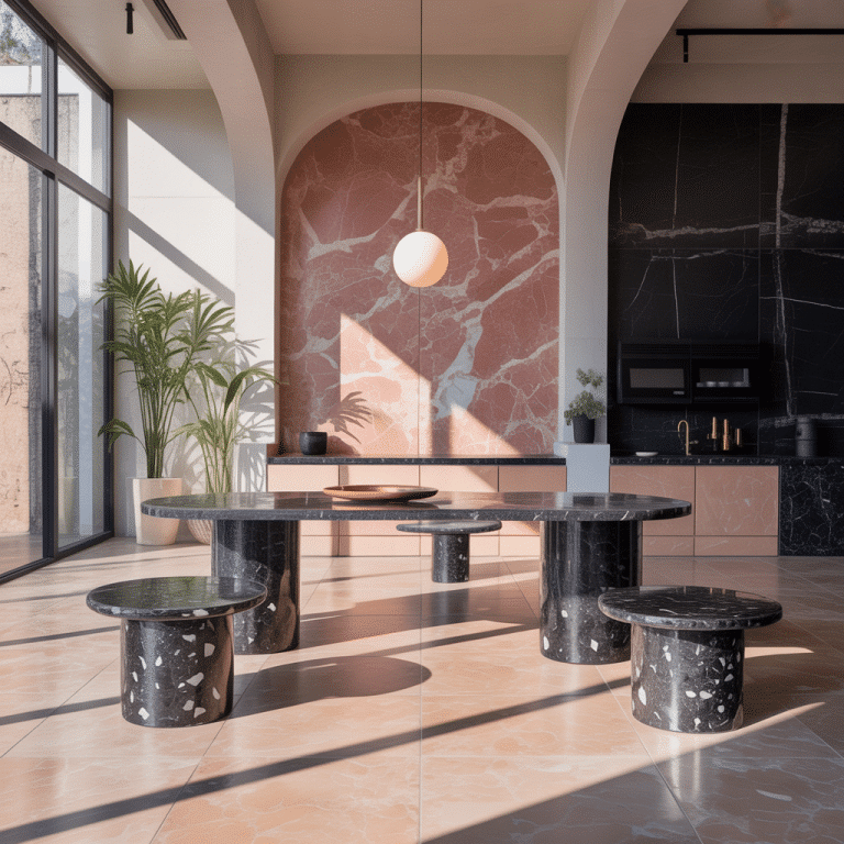 A company builds interior designs from recycled marble
