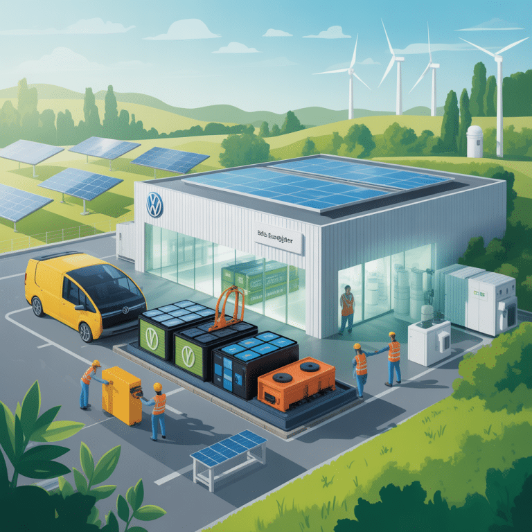 VW unveils ambitious plan to recycle its EV batteries