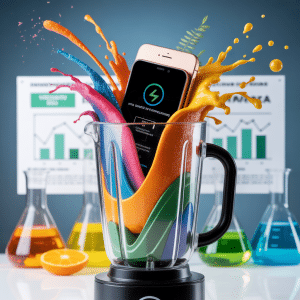 Scientists shred phone in a blender to show climate costs