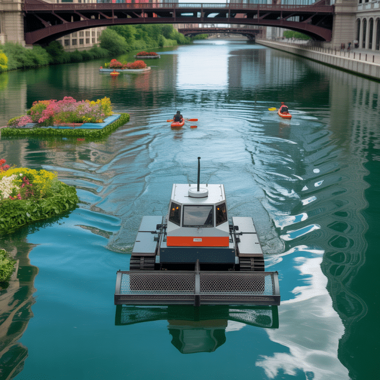 Chicago’s TrashBot will clean river as a remote control game