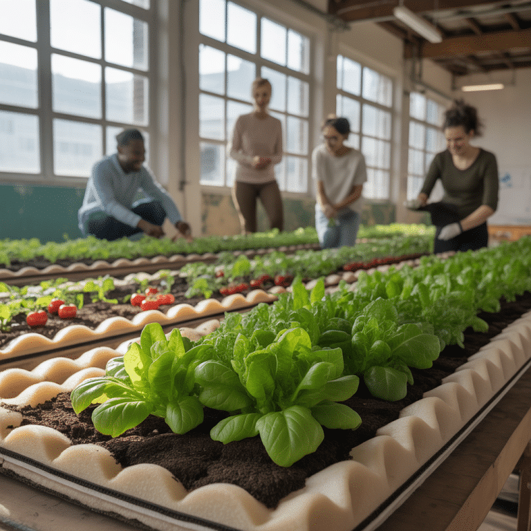 Old mattresses in refugee camp reveal new way to grow food