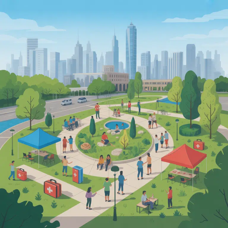 Designing city parks to support disaster resilience