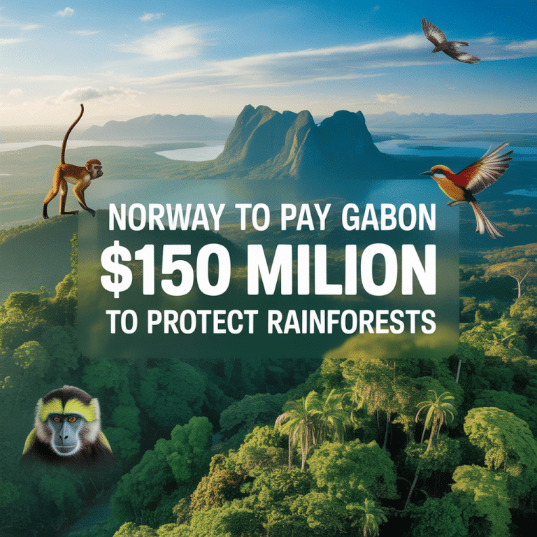 Norway to pay Gabon $150 million to protect rainforests