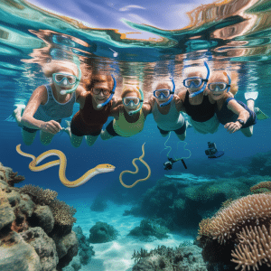 Snorkeling grandmas support Noumea marine research