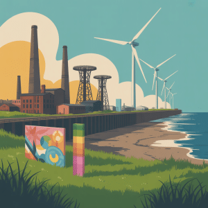 Industrial Blyth reflects on renewable energy through art