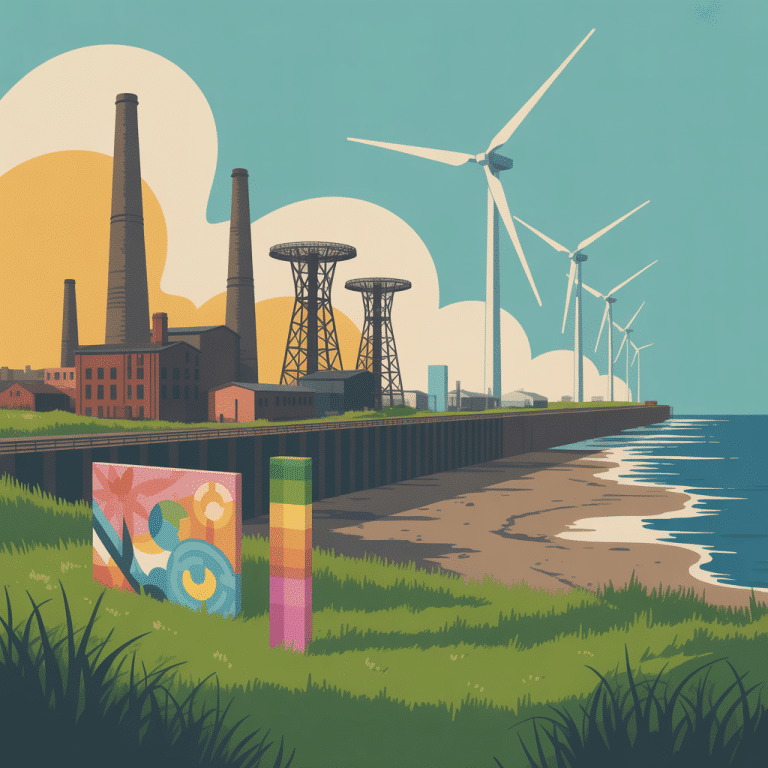 Industrial Blyth reflects on renewable energy through art