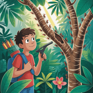 Panama teen with slingshot leads study on ant-tree behavior