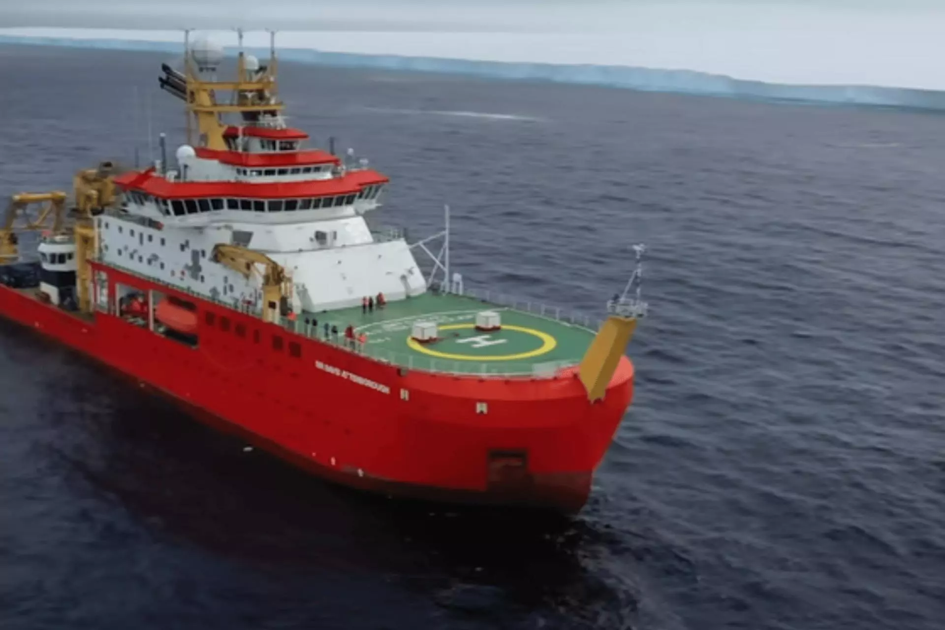 The RRS Sir David Attenborough makes a stop at iceberg A23a.