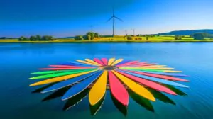 "Like a phoenix from the ashes": These massive wind turbine blades transform into funky floating docks, reshaping waterfront landscapes