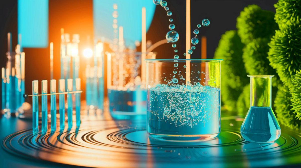 Illustration of a novel method to split water into hydrogen using sunlight and urea (AI-generated, non-realistic illustration). Credit: Ideogram.