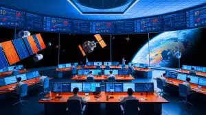 Illustration of China's ambitious space traffic management system for low Earth orbit satellites (AI-generated, non-realistic illustration). Credit: Ideogram.