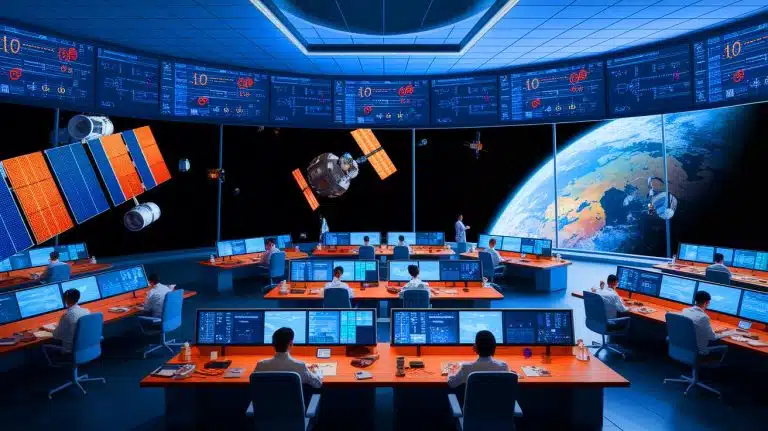 “China Plans Space Traffic Control for 100,000 Satellites”: New System Set to Reshape Earth’s Orbit Forever Illustration of China's ambitious space traffic management system for low Earth orbit satellites (AI-generated, non-realistic illustration). Credit: Ideogram.