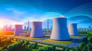 Illustration of China's ambitious nuclear energy expansion with multiple reactors (AI-generated, non-realistic illustration). Credit: Ideogram.