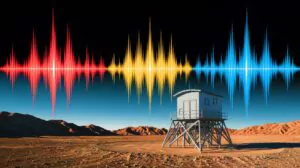 Illustration of seismic waves potentially masking nuclear test explosions (AI-generated, non-realistic illustration). Credit: Ideogram.