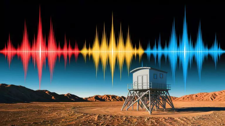 Illustration of seismic waves potentially masking nuclear test explosions (AI-generated, non-realistic illustration). Credit: Ideogram.