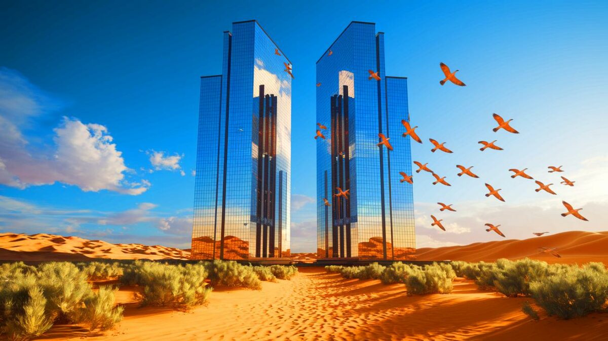 Massive 105-Mile Skyscraper in Saudi Desert Puts Thousands of Birds at Risk: This Project Sparks Global Concern
