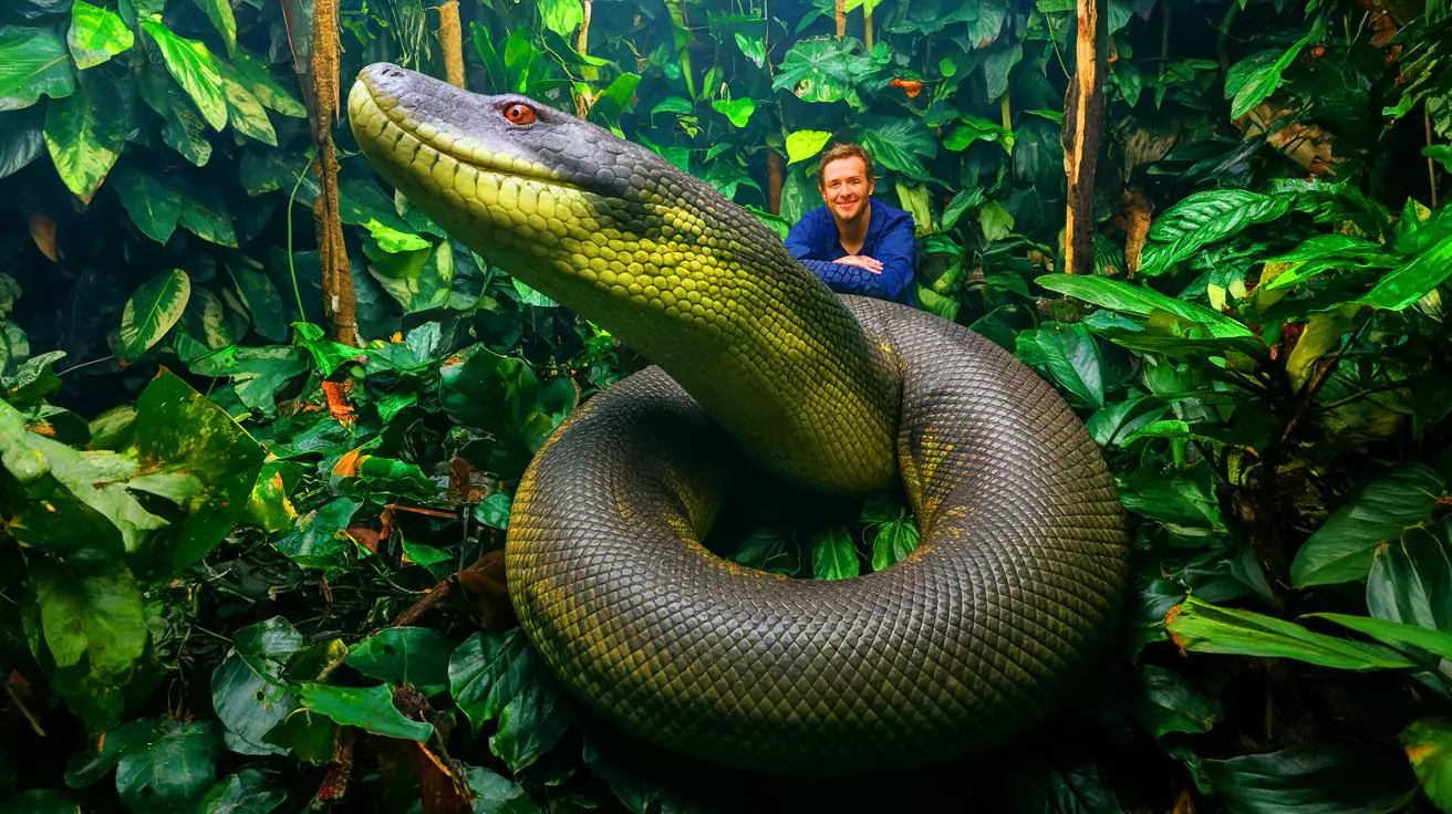 Giant Anaconda Never Seen Before Discovered in Amazon Jungle During  Shocking TV Shoot With Will Smith, image size:1312x736