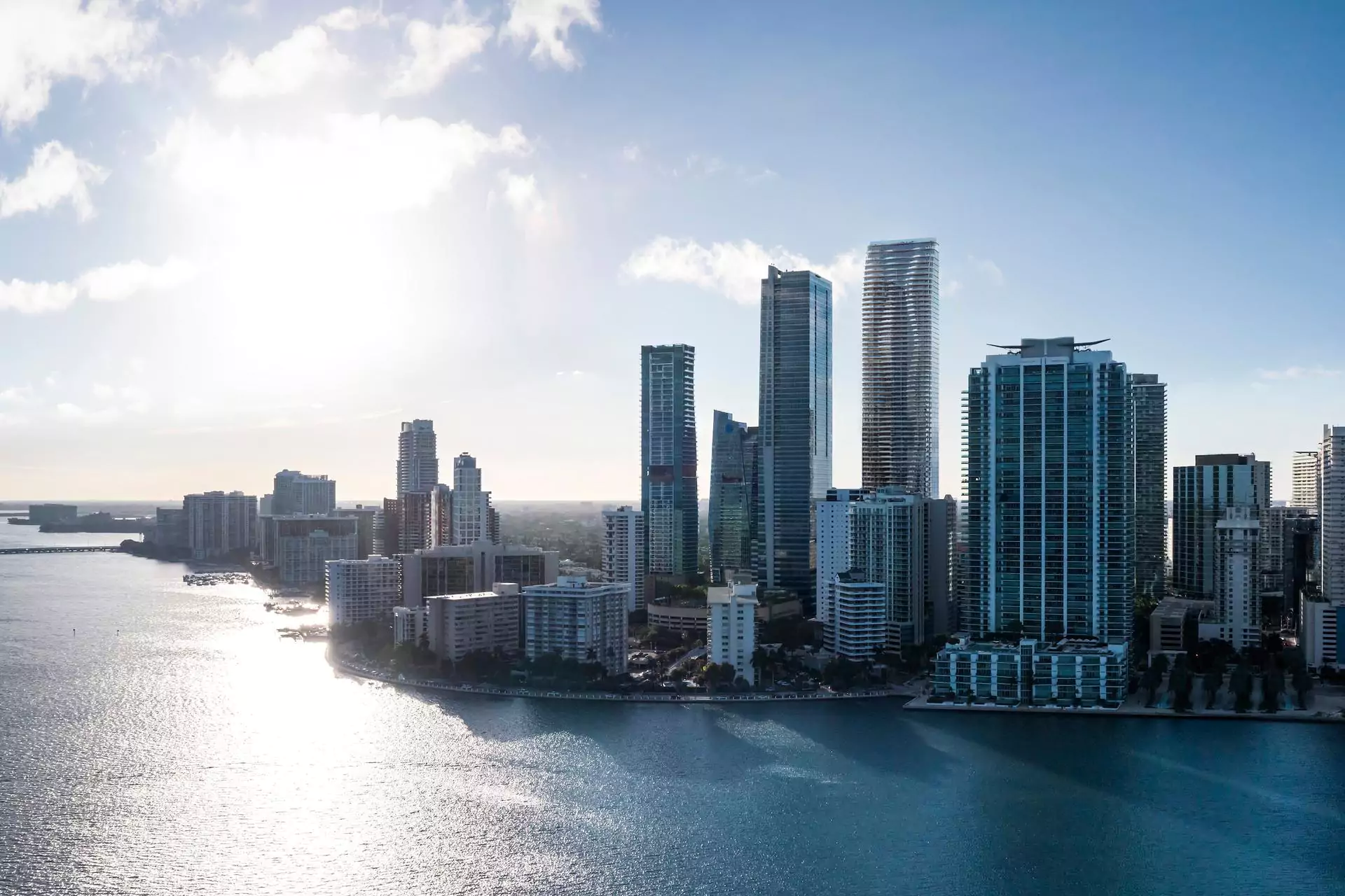 Currently rising on Miami's coastline, The Residences at 1428 Brickell stands as the tallest tower in this scene.