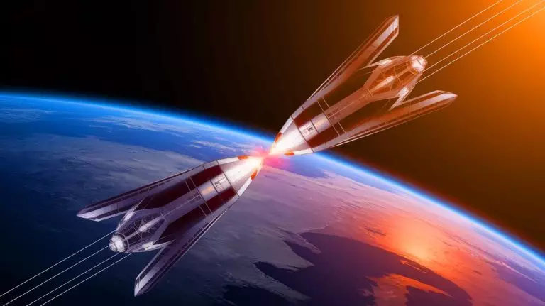 “US on high alert” – China’s satellites display unprecedented combat maneuvers in space An artist's rendering of Chinese satellites performing strategic "dogfighting" maneuvers in low Earth orbit, highlighting the growing militarization of space.