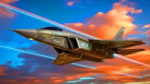 Illustration of China's next-generation combat aircraft development using artificial intelligence. Image generated by AI.
