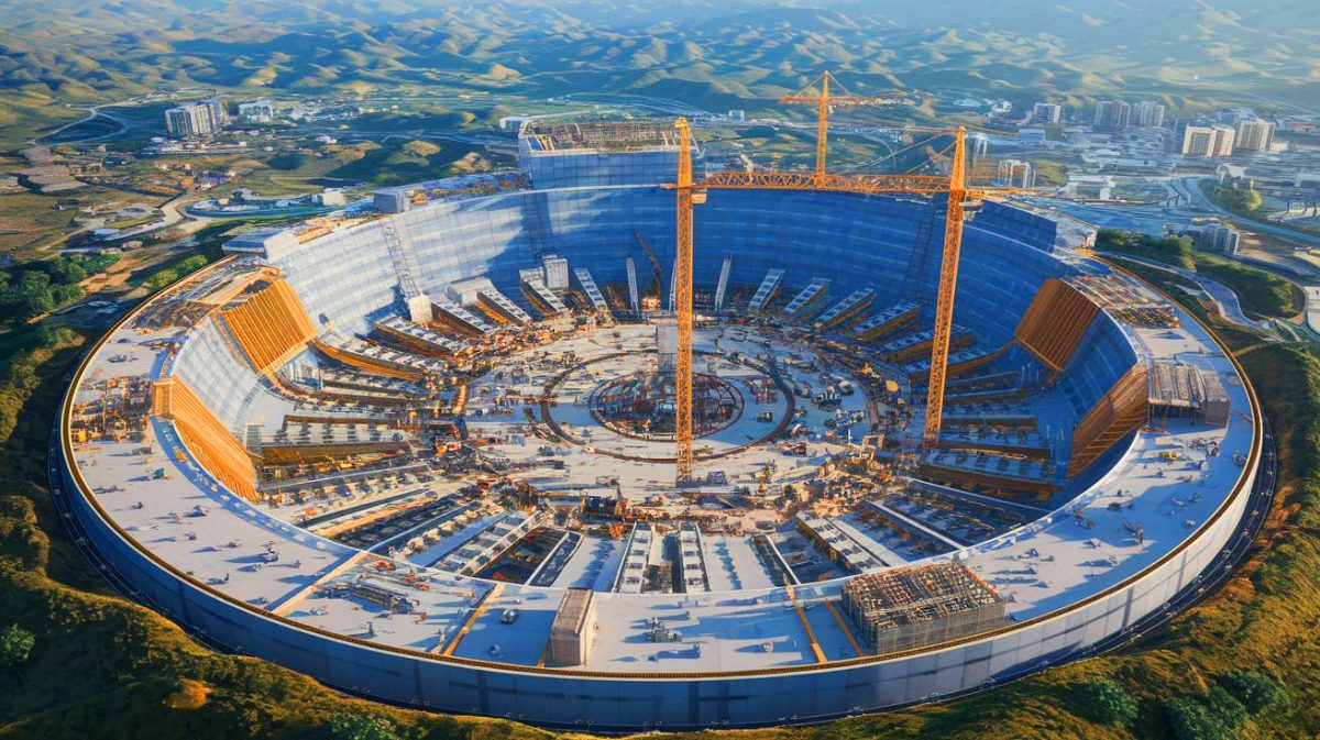 Illustration of China's expansive underground military command center near Beijing (AI-generated, non-realistic illustration). Credit: Ideogram.