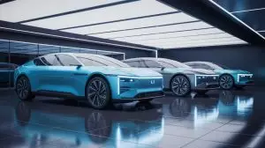 Illustration of Li Auto's 2025 lineup of revamped L-series EREVs with cutting-edge features. Image generated by AI.