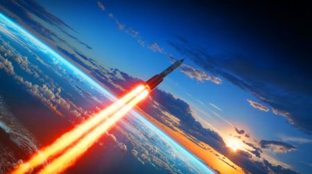 Illustration of the Soviet probe Cosmos 482 re-entering Earth's atmosphere after decades in orbit (AI-generated, unrealistic). Credit: Ideogram.