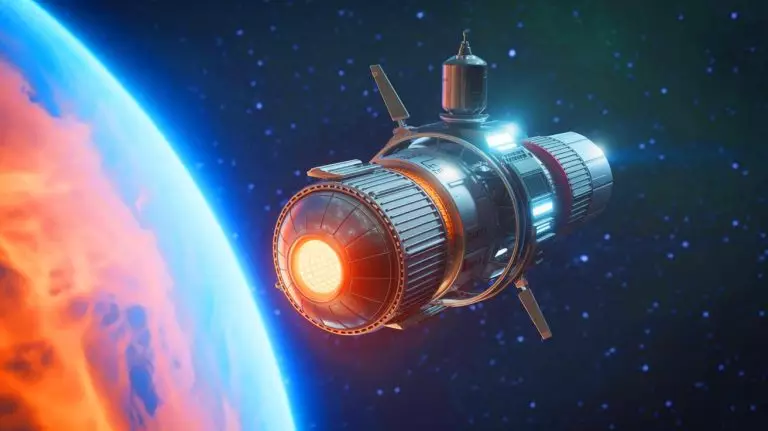 “Even the U.S. Is Stunned”: Japan’s 100-Year Nuclear Battery Threatens to Blow Solar Power Off the Global Energy Map Illustration of an innovative nuclear battery for space exploration, designed to last over 100 years (AI-generated, unrealistic). Credit: Ideogram.