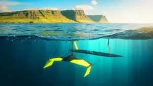 Illustration of the Luna 12 tidal kite harnessing the Moon's gravitational pull to generate renewable energy (AI-generated, non-realistic illustration). Credit: Ideogram.