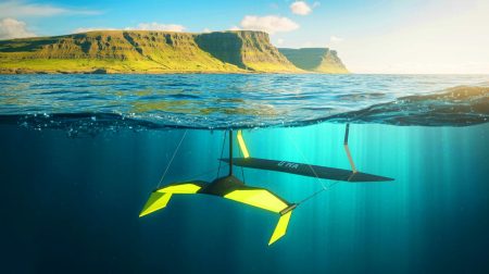 Illustration of the Luna 12 tidal kite harnessing the Moon's gravitational pull to generate renewable energy (AI-generated, non-realistic illustration). Credit: Ideogram.