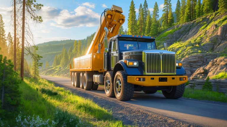 Illustration of a massive vibroseis truck conducting a seismic survey in Yellowstone National Park (AI-generated, unrealistic). Credit: Ideogram.