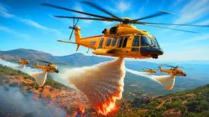 Illustration of Greece's newly acquired H215 helicopters from Airbus Helicopters for enhanced emergency response capabilities. Image generated by AI.