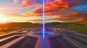 Illustration of China's enormous laser fusion complex in Mianyang, highlighting its potential impact on energy and nuclear capabilities (AI-generated, unrealistic). Credit: Ideogram.
