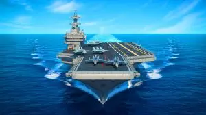 Illustration of China's expanding aircraft carrier fleet reshaping global naval dynamics. Image generated by AI.