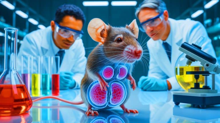 “Human Organs Grown in Mice”: This Shocking Breakthrough Could Revolutionize Transplants and Save Thousands of American Lives Each Year Illustration of human cells growing within mouse organs for chimera research. Image generated by AI.