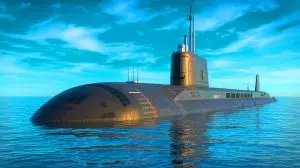 Illustration of France's De Grasse nuclear submarine showcasing its stealth and advanced capabilities. Image generated by AI.