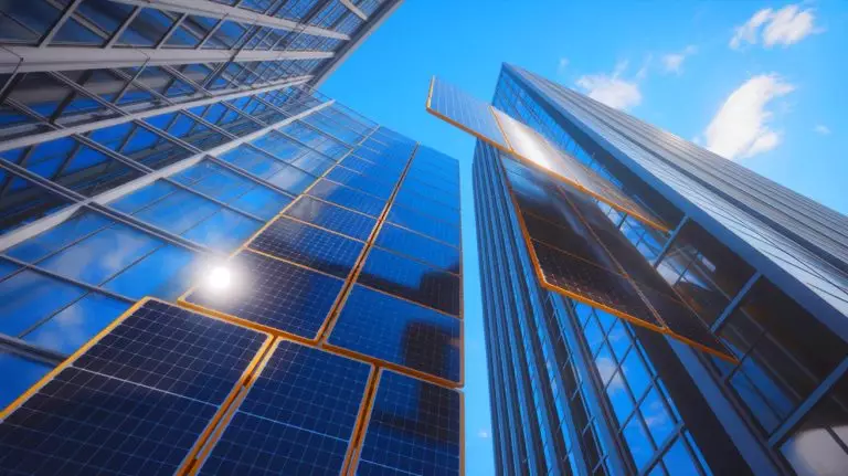 Illustration of ultra-thin, flexible solar panels made from perovskite. Image generated by AI.