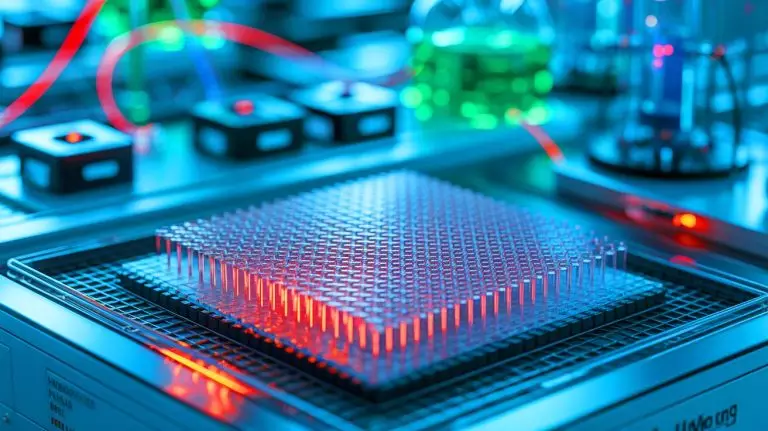 Illustration of an ultra-thin membrane technology for hydrogen fuel cells. Image generated by AI.