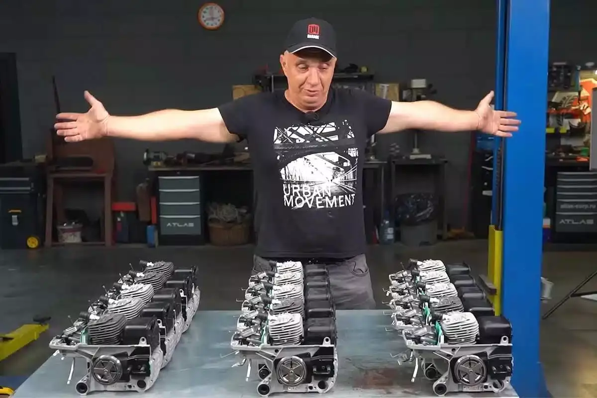 The 16 chainsaw engines.