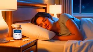 Illustration of a revolutionary oral treatment for sleep apnea reducing respiratory interruptions. Image generated by AI.