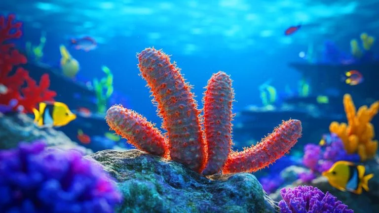 “Clot-Free Cancer Breakthrough”: Scientists Use Sea Cucumbers to Forge Next-Gen Therapies That Rewrite Treatment Norms Illustration of sea cucumbers on a tropical coral reef playing a potential role in cancer therapy. Image generated by AI.