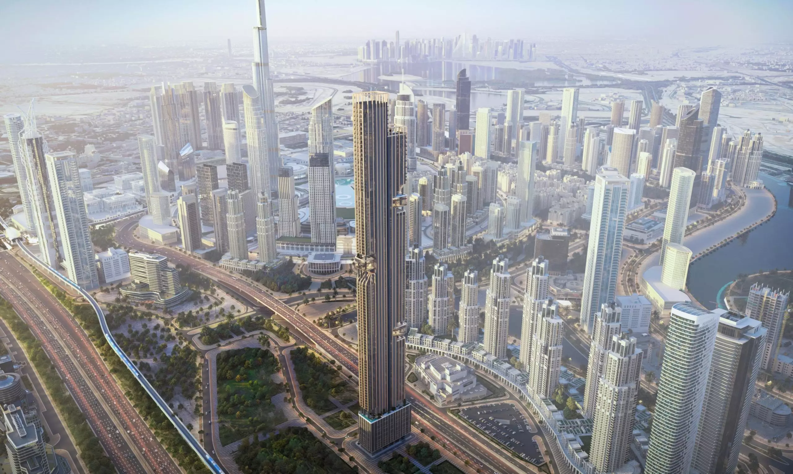 Downtown Residences will reach an astonishing height of 445 meters (1,459 feet), ranking it among the tallest residential skyscrapers globally