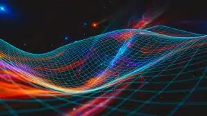 Illustration of the universe built on three dimensions of time. Image generated by AI.