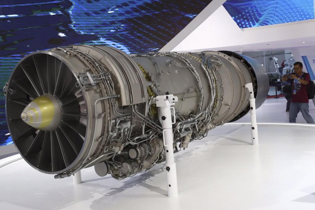 In 2018, the Zhuhai air show featured the WS-10 Taihang engine, a component of Chinese fighter jets. A patent for innovative turbine blade production was granted in late April. Photo: SCMP / Dickson Lee