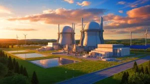 Illustration of the U.S. pilot program to expedite advanced nuclear reactor testing. Image generated by AI.