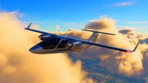 Illustration of the VoltAero Cassio 330 electric-hybrid aircraft. Image generated by AI.
