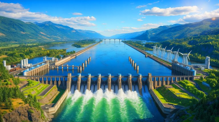 “America Is Weaponizing Water Now”: U.S. Energy Grab Sparks Canadian Fury as Nationalists and Globalists Clash Over Natural Rights Illustration of the Columbia River's role in US-Canada energy relations, highlighting hydroelectric power and environmental policy, generated by artificial intelligence.