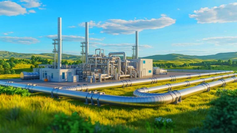 Illustration of hydrogen's dual role in global warming, highlighting both its potential benefits and risks as an artificial illustration.