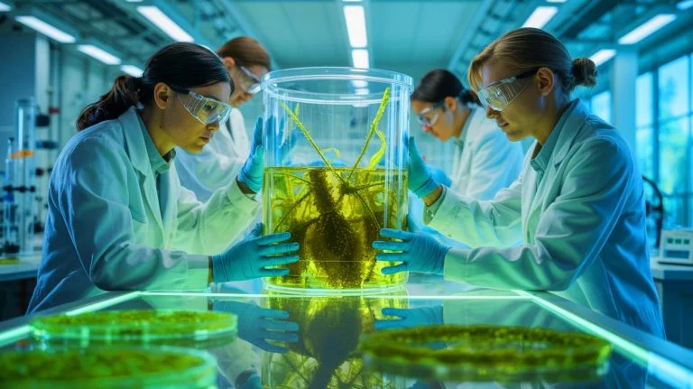 “We Brought It Back to Life”: Scientists Successfully Revive a 7,000-Year-Old Organism Frozen in Time and Mystery Illustration of ancient microalgae being resurrected from Baltic Sea sediments. Image generated by AI.